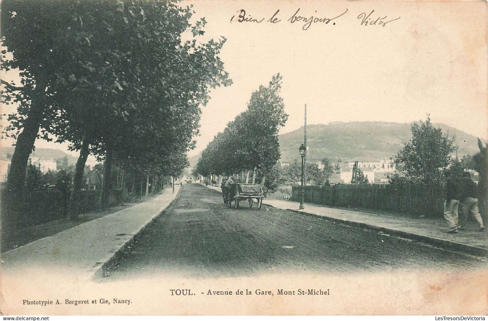 FRANCE - Toul - Avenue De La Gare - Mont Saint Michel - Animé - Carte Postale Ancienne - Toul