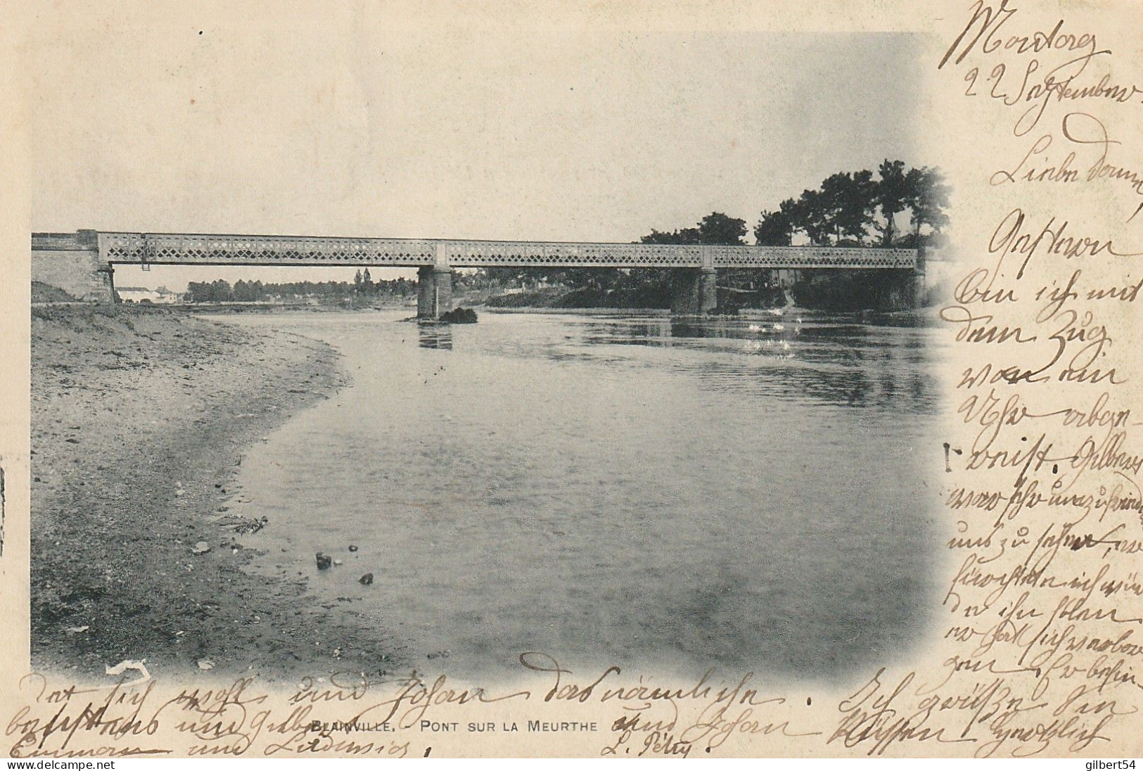 BLAINVILLE -54- Le Pont Sur La Meurthe. - Autres & Non Classés