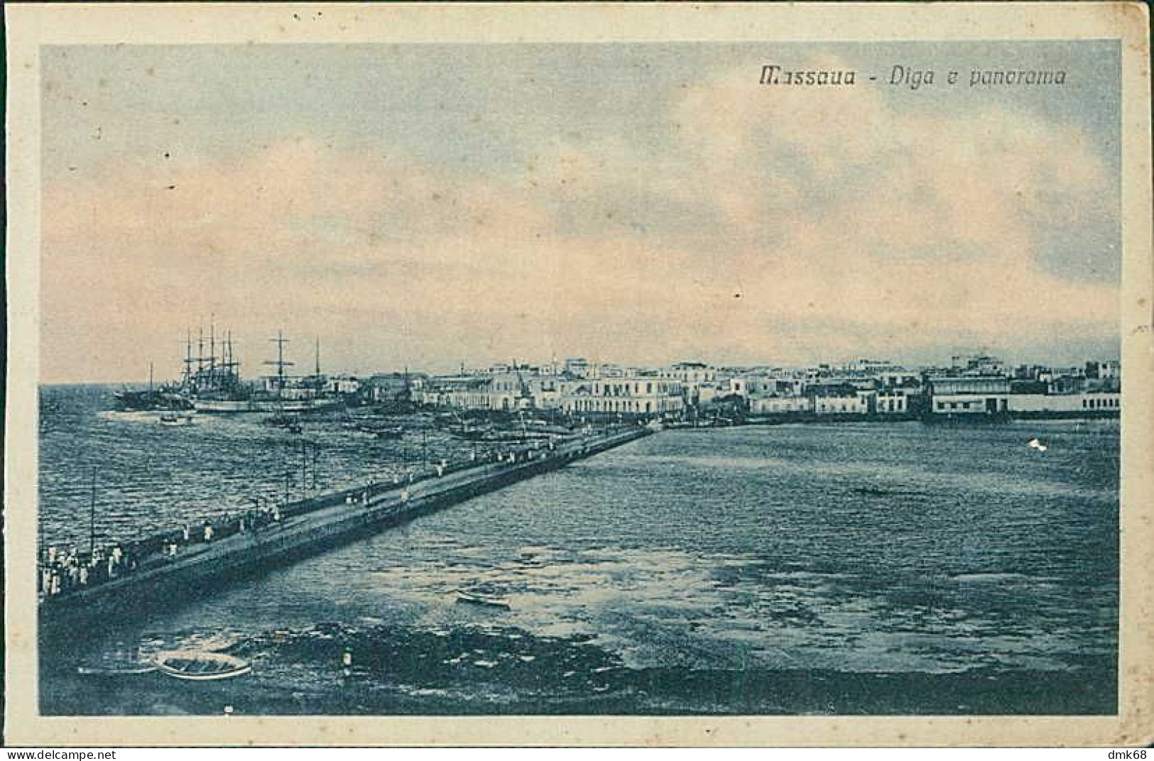 AFRICA - ERITREA - MASSAWA / MASSAUA - DIGA E PANORAMA  - ED. FIORETTI 1920s (12535) - Eritrea