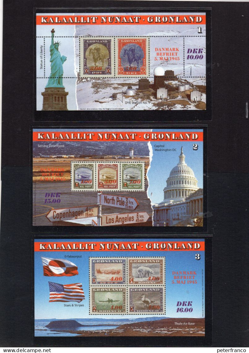 1995 Groenlandia - 50 Anni Fine Della II° Guerra Mondiale - Unused Stamps