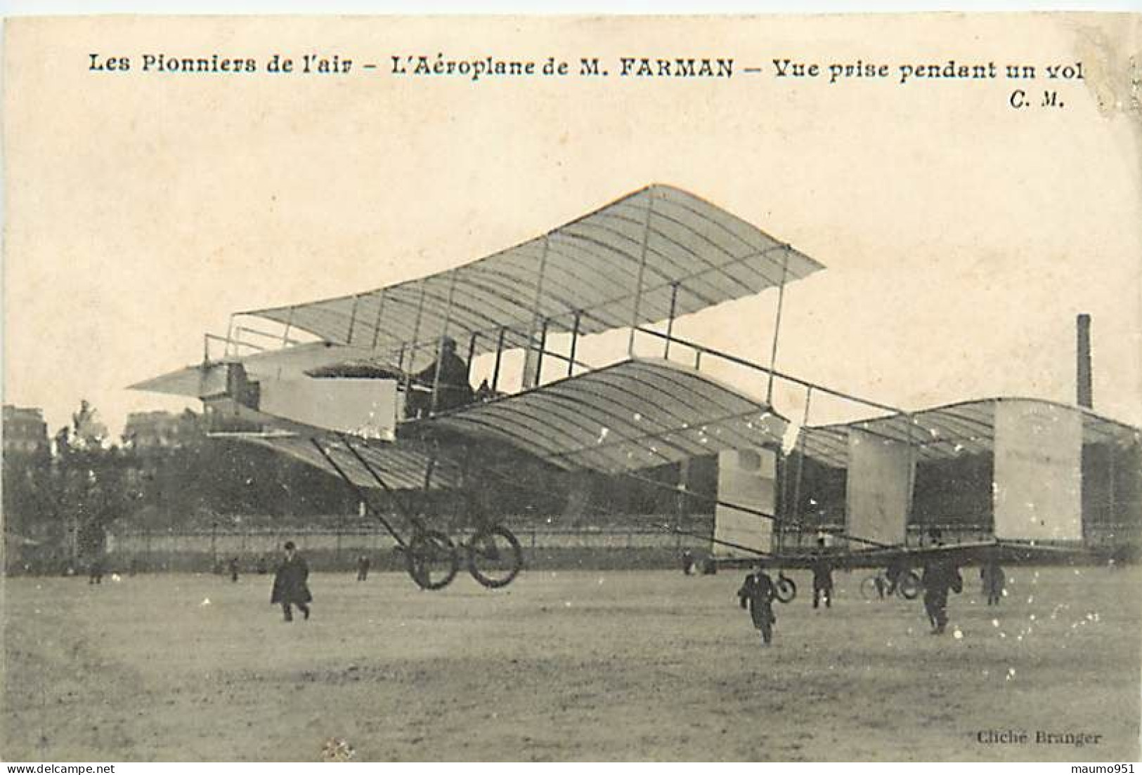 AVIATION AVIATEUR H.FERMAN - Vue Prise Pedant Un Vol - Airmen, Fliers