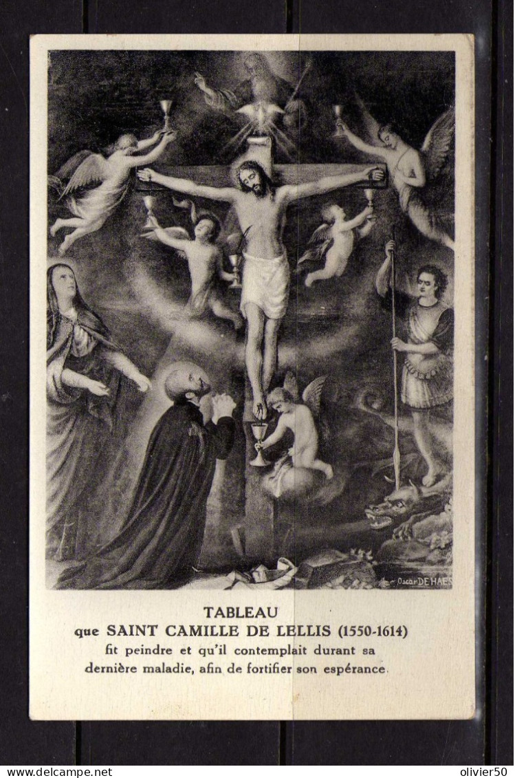 Tableau - Crucifixion - Saint Camille De Lellis - - Tableaux, Vitraux Et Statues