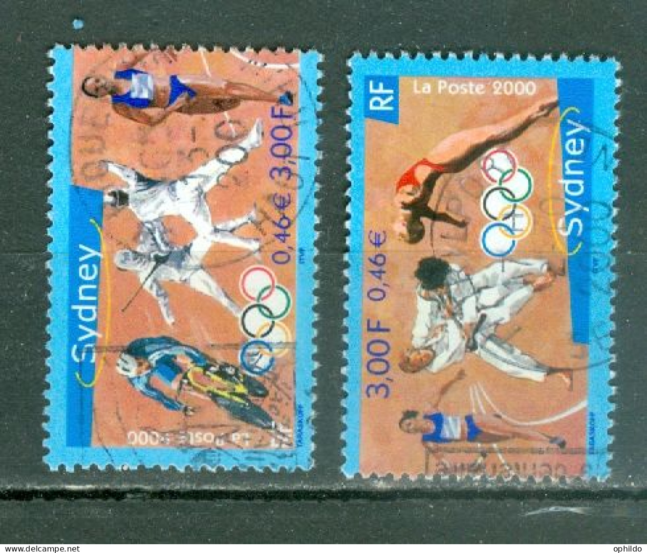 France  3340/3341  Ob  TB  Oblitération Choisie   - Used Stamps