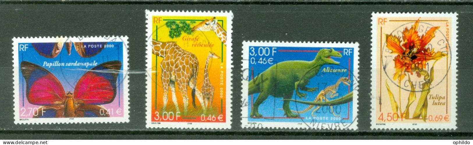 France  3332/3335  Ob  TB  Oblitération Choisie   - Used Stamps