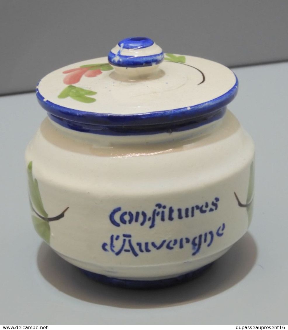 -2 PETITS POTS CONFITURE D'AUVERGNE A ROUZAUD 1 ASSIETTE MARQUISE de Sévigné        E