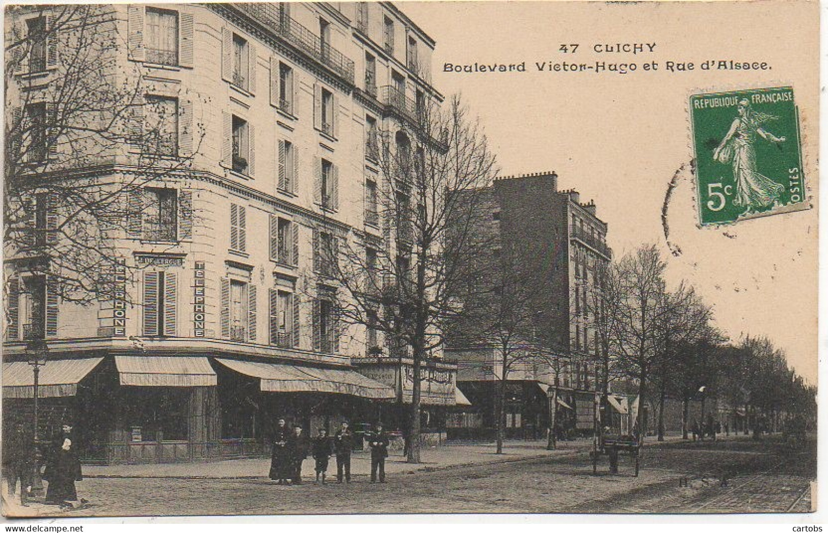62 CLICHY  Boulevard Victor Hugo Et Rue D'Alsace - Clichy