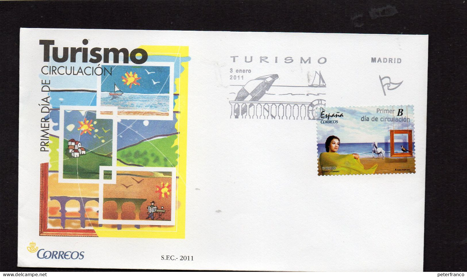 2001 Spagna - Turismo - FDC