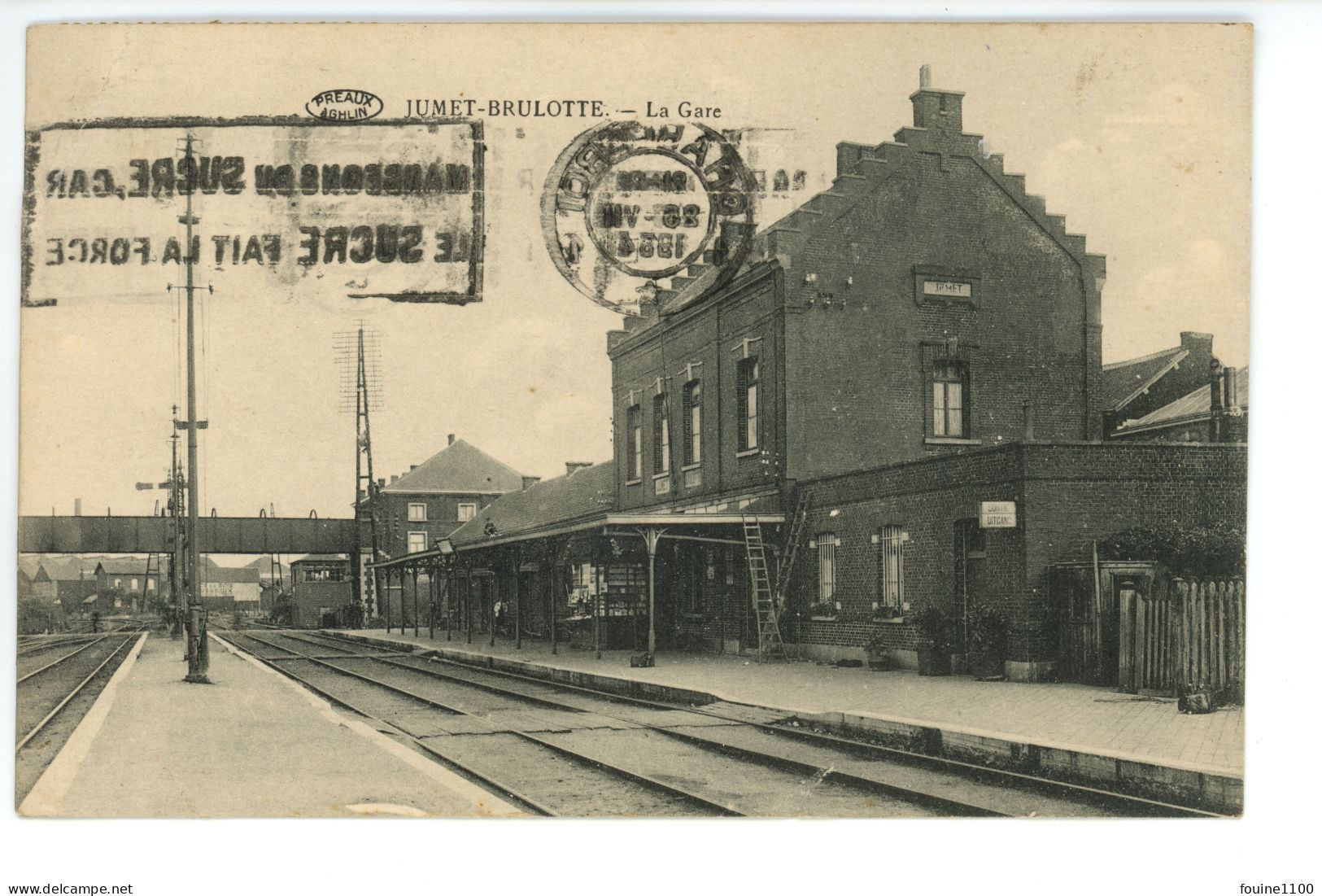 JUMET BRULOTTE La Gare ( Sans Train )  Charleroi - Charleroi