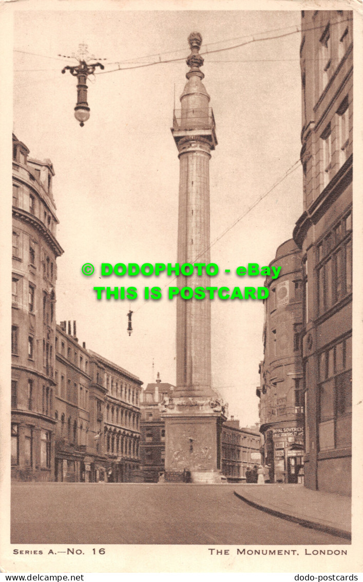 R516762 London. The Monument. Series. A. No. 16 - Altri & Non Classificati