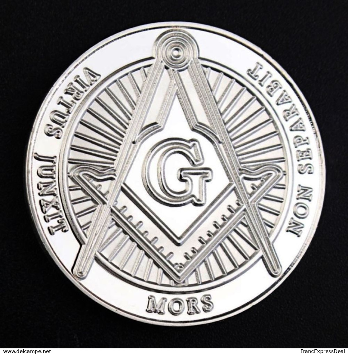 Pièce Médaille NEUVE Plaquée Argent - Franc-maçon Franc-maçonnerie (Ref 1C) - Sonstige & Ohne Zuordnung