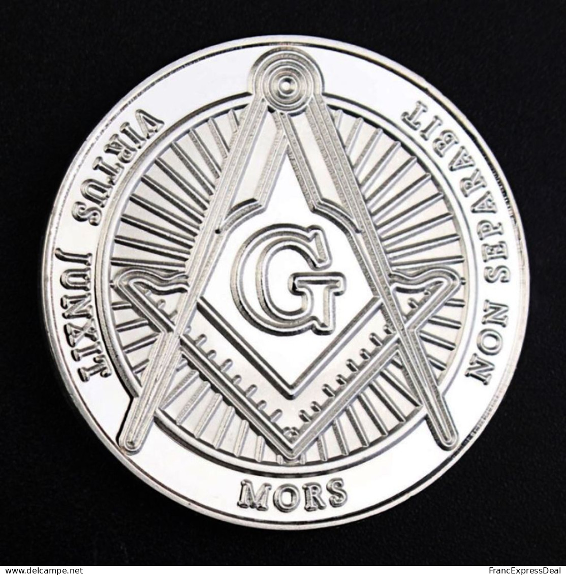 Pièce Médaille NEUVE Plaquée Argent - Franc-maçon Franc-maçonnerie (Ref 1C) - Sonstige & Ohne Zuordnung