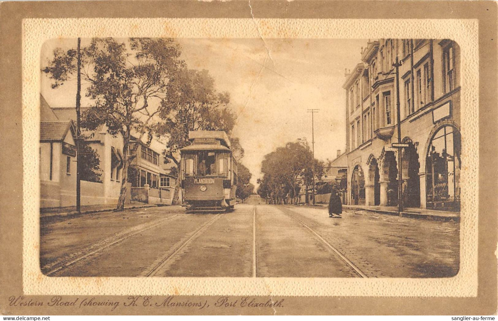 CPA / AFRIQUE DU SUD / WESTERN ROAD / SHOWING MANSIONS / PORT ELIZABETH - Zuid-Afrika