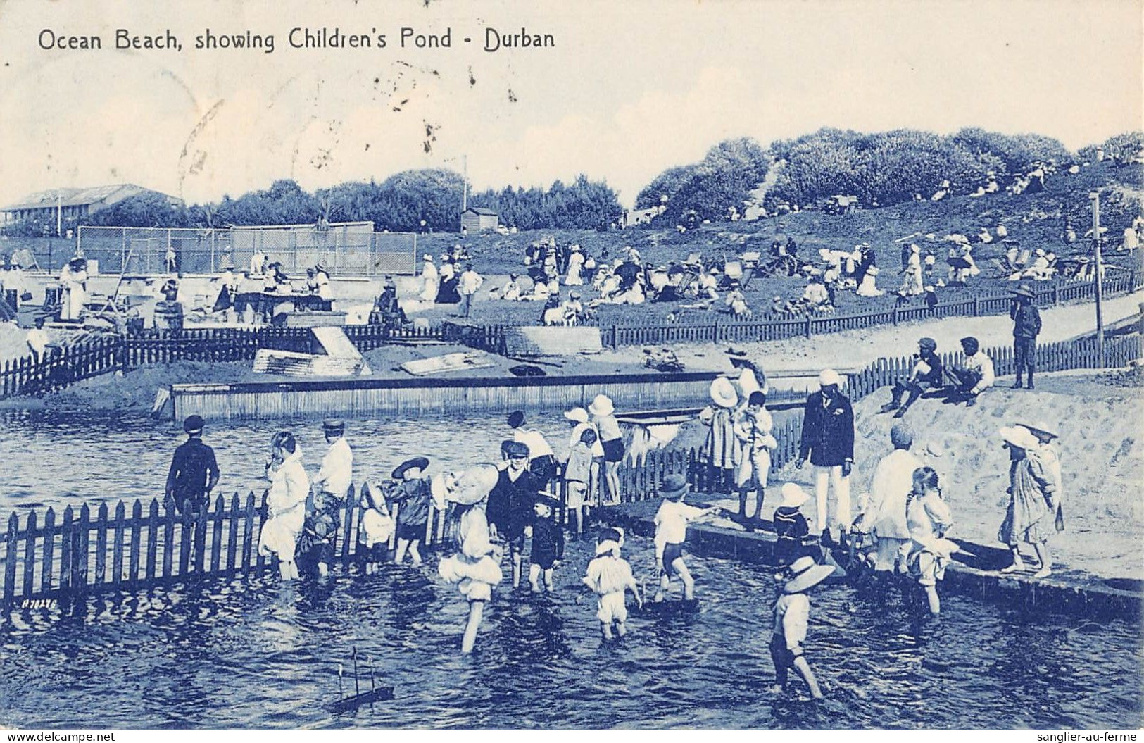 CPA / AFRIQUE DU SUD / OCEAN BEACH / SHOWING CHILDREN'S POND / DURBAN - South Africa