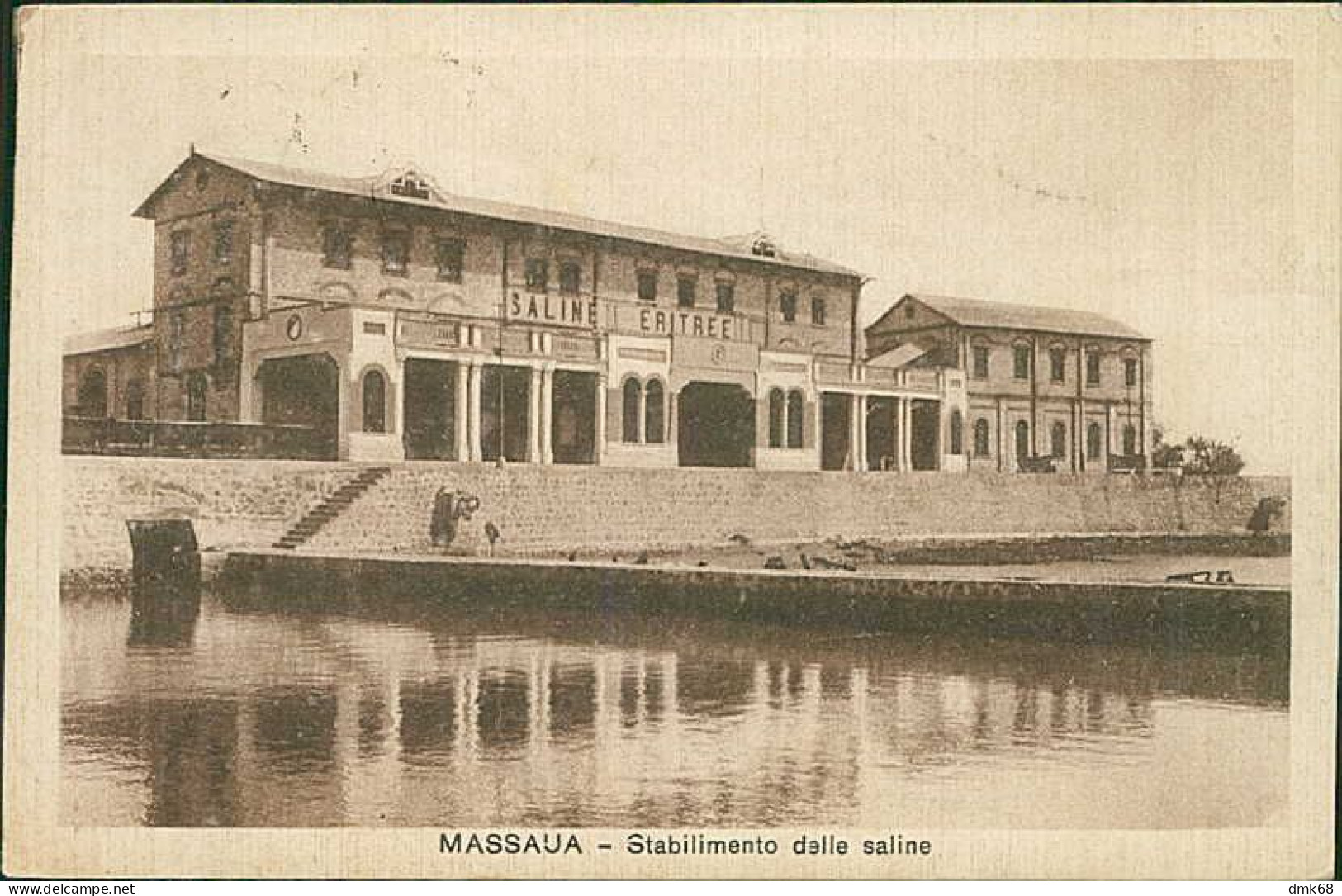 AFRICA - ERITREA - MASSAWA / MASSAUA - STABILIMENTO DELLE SALINE - EDIZ. SCOZZI - MAILED 1936 / STAMPS (12540) - Eritrea