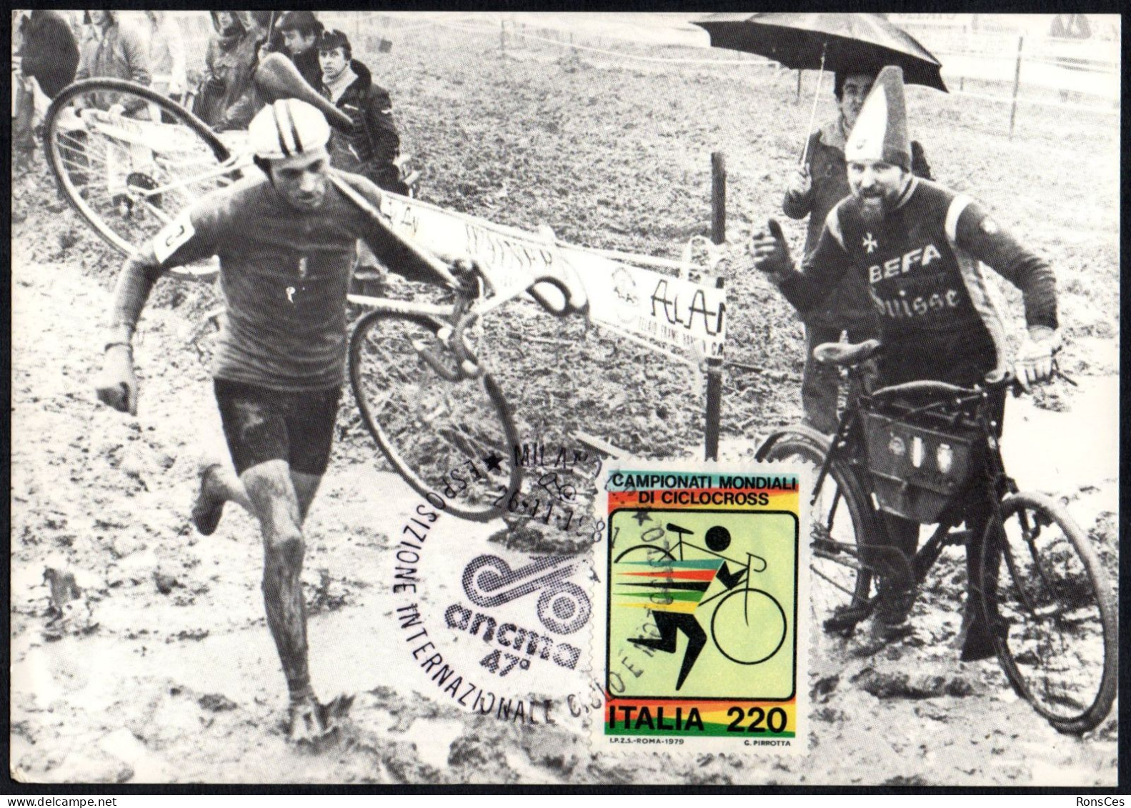 CYCLING - ITALIA MILANO 1981 - ESPOSIZIONE INTERNAZIONALE CICLO MOTOCICLO - VITO DI TANO CAMPIONE MONDO CICLOCROSS - A - Radsport