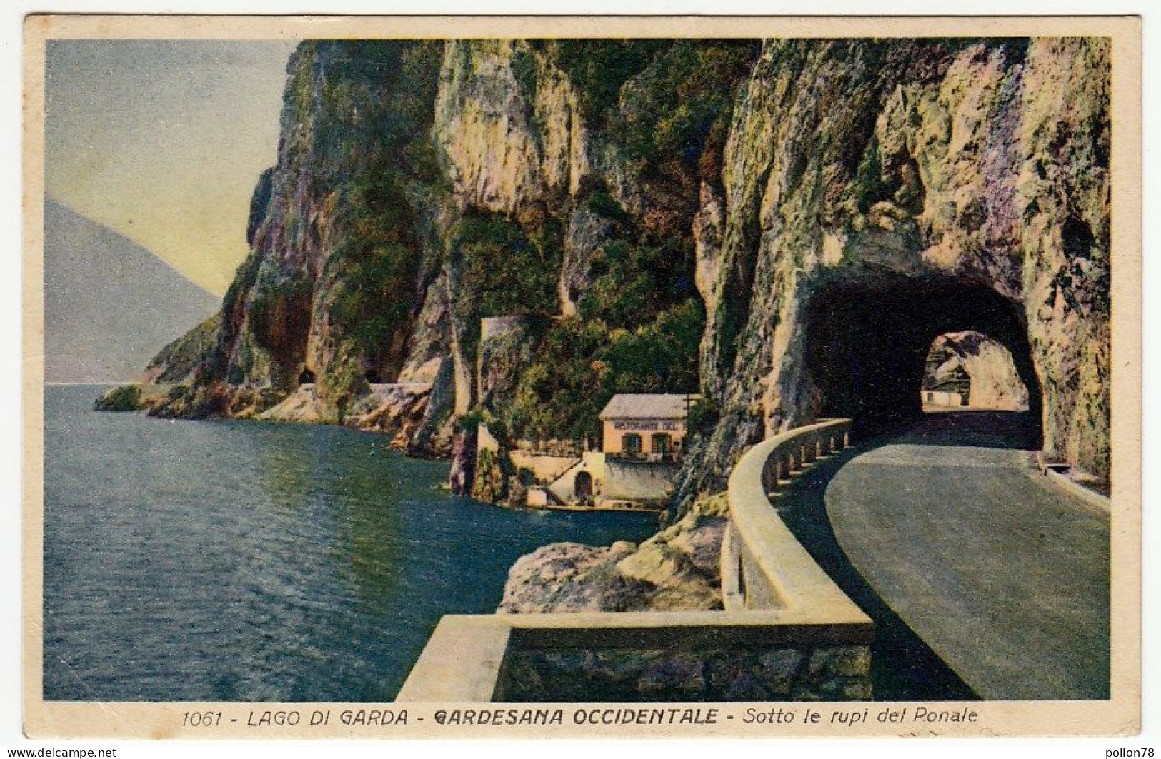 LAGO DI GARDA - GARDESANA OCCIDENTALE - SOTTO LE RUPI DEL PONALE - BRESCIA - 1935 - Vedi Retro - Formato Piccolo - Brescia