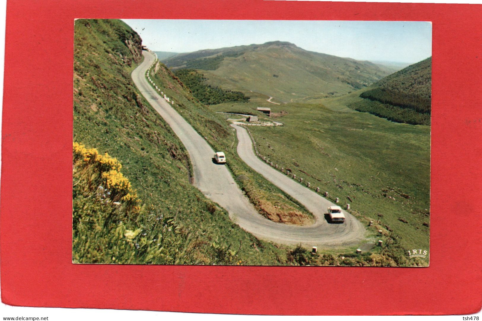 15-----LE CANTAL PITTORESQUE--Grand Virage Au Col D' Eglac Au Fond Le Limon--voir 2 Scans - Condat