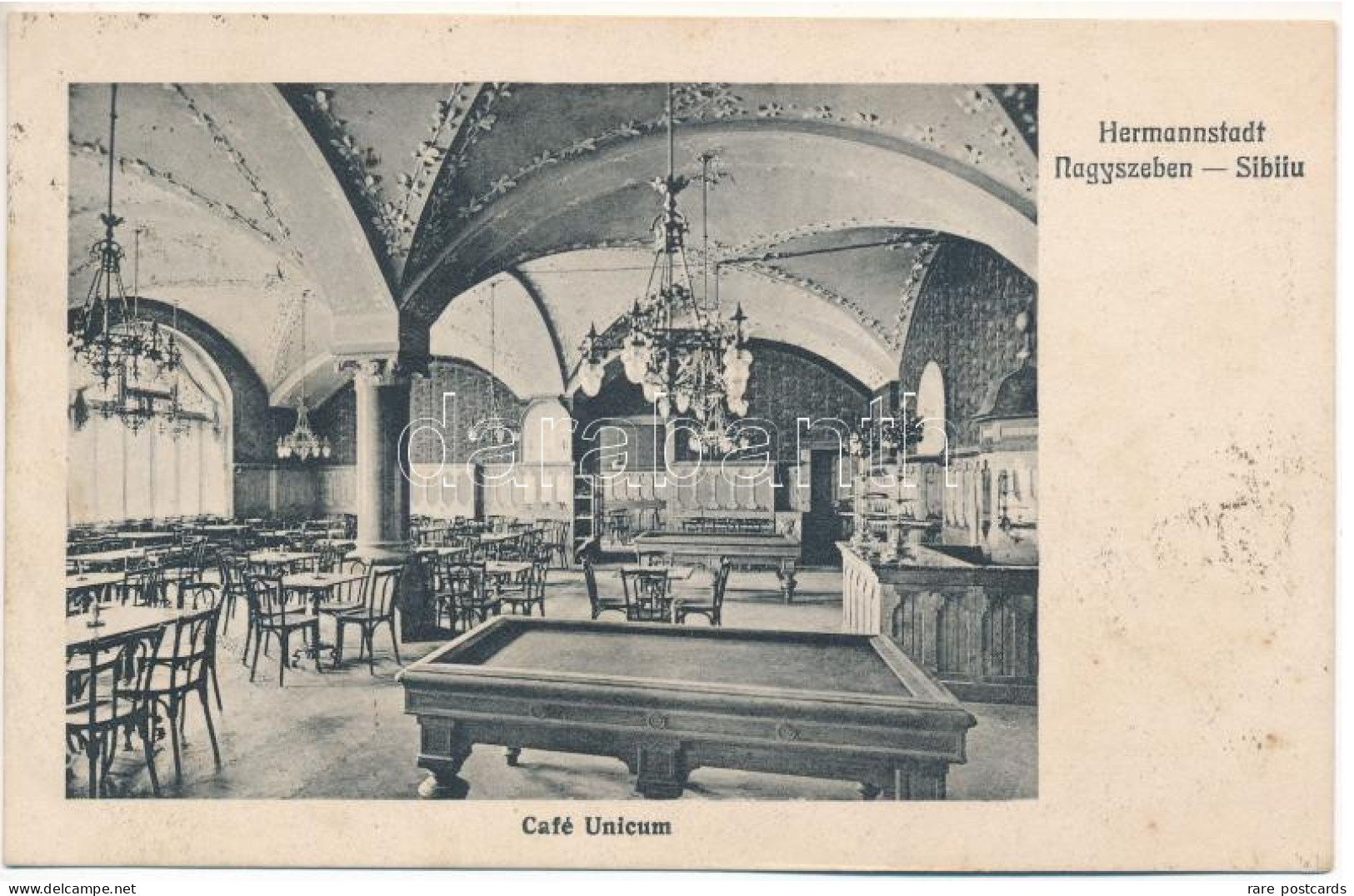 Sibiu 1921 - Café Unicum (1) - Rumania