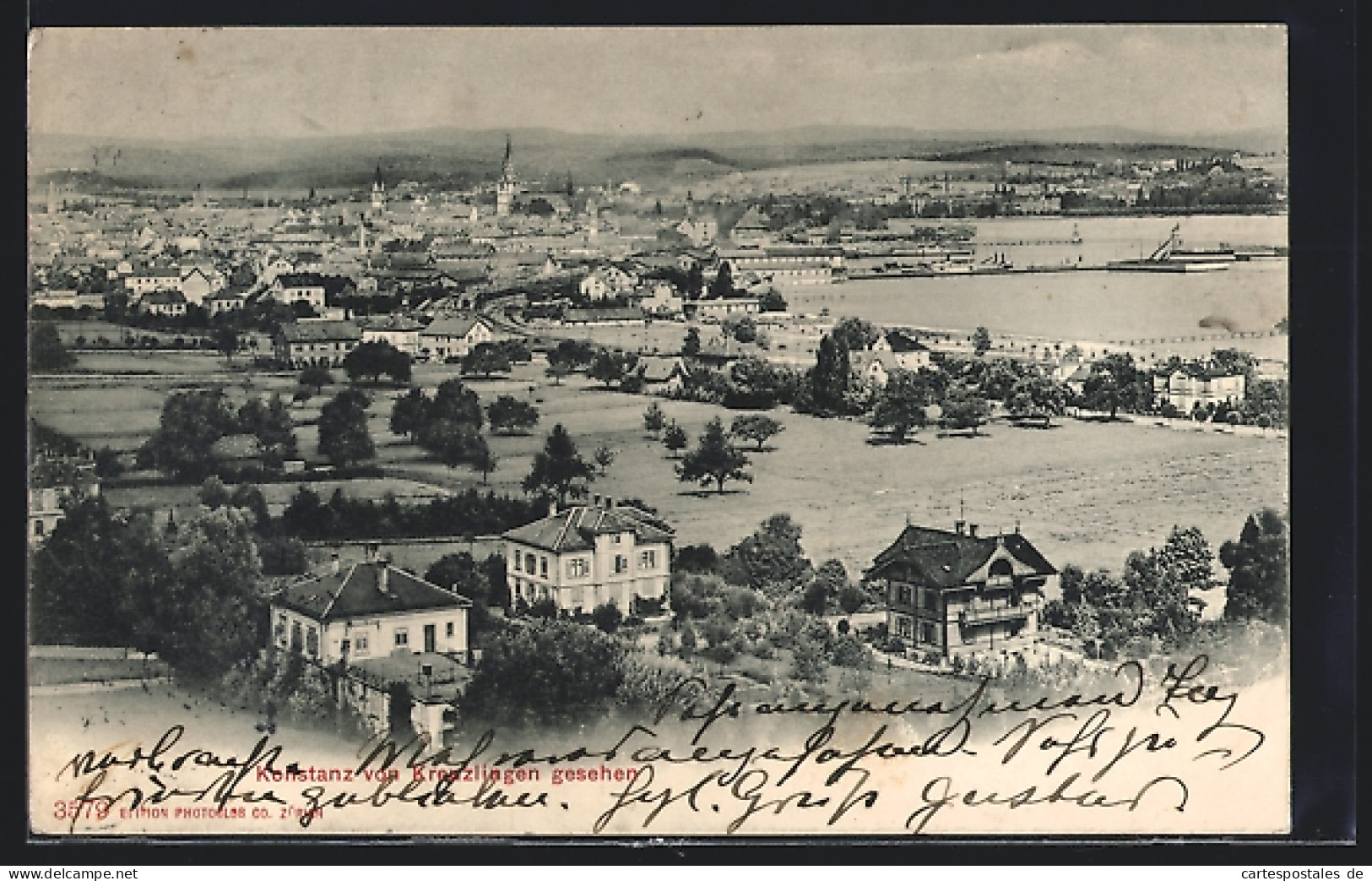 AK Konstanz, Ansicht Des Ortes Von Kreuzlingen Aus  - Konstanz