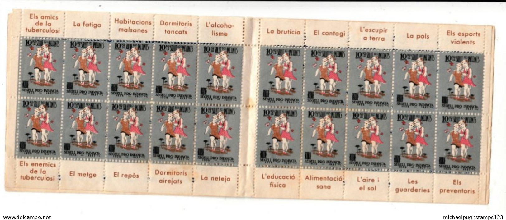 Spain / Catalonia / Children / T.B. / Health / Cinderella Labels - Other & Unclassified