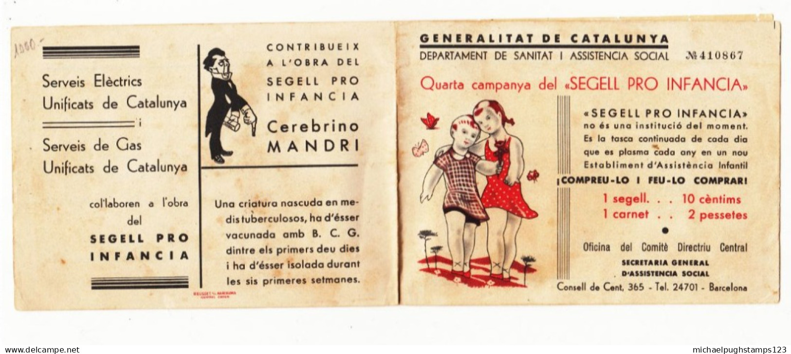 Spain / Catalonia / Children / T.B. / Health / Cinderella Labels - Autres & Non Classés