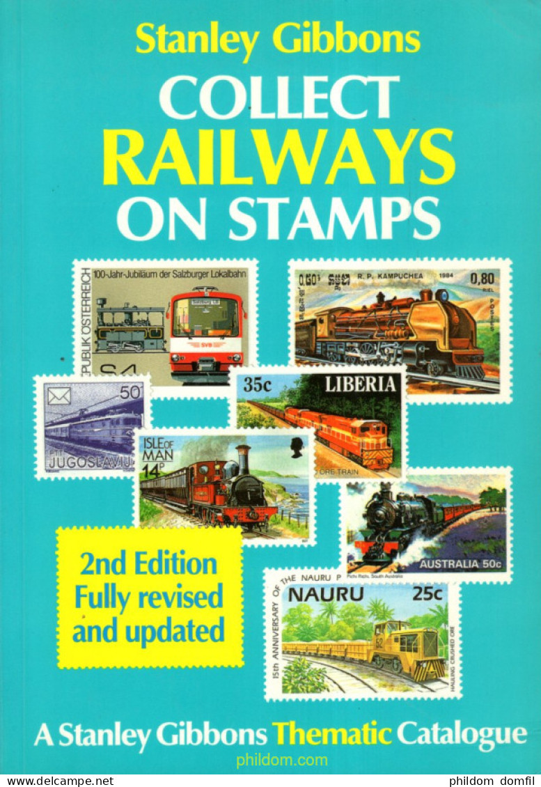 Stanley Gibbons Collect Railways On Stamps 1990 - Thématiques