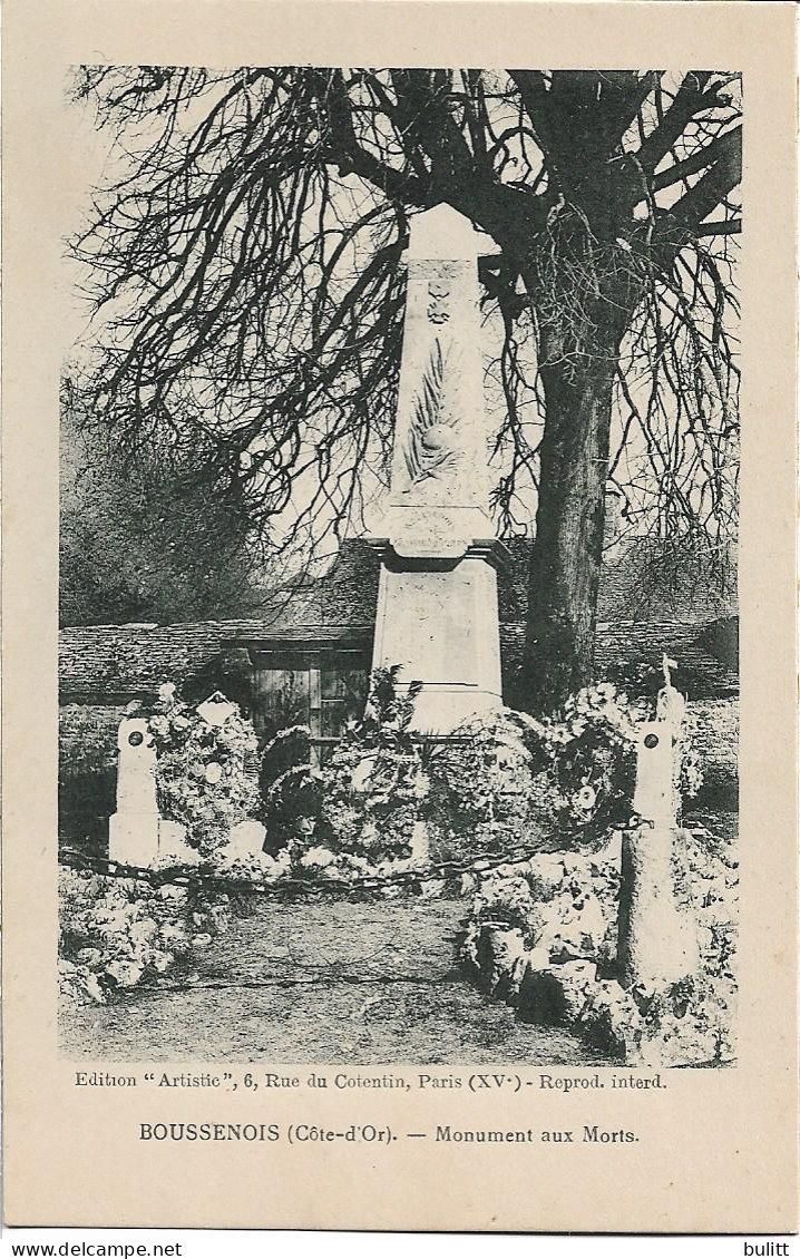 BOUSSENOIS - Monument Aux Morts - Other & Unclassified