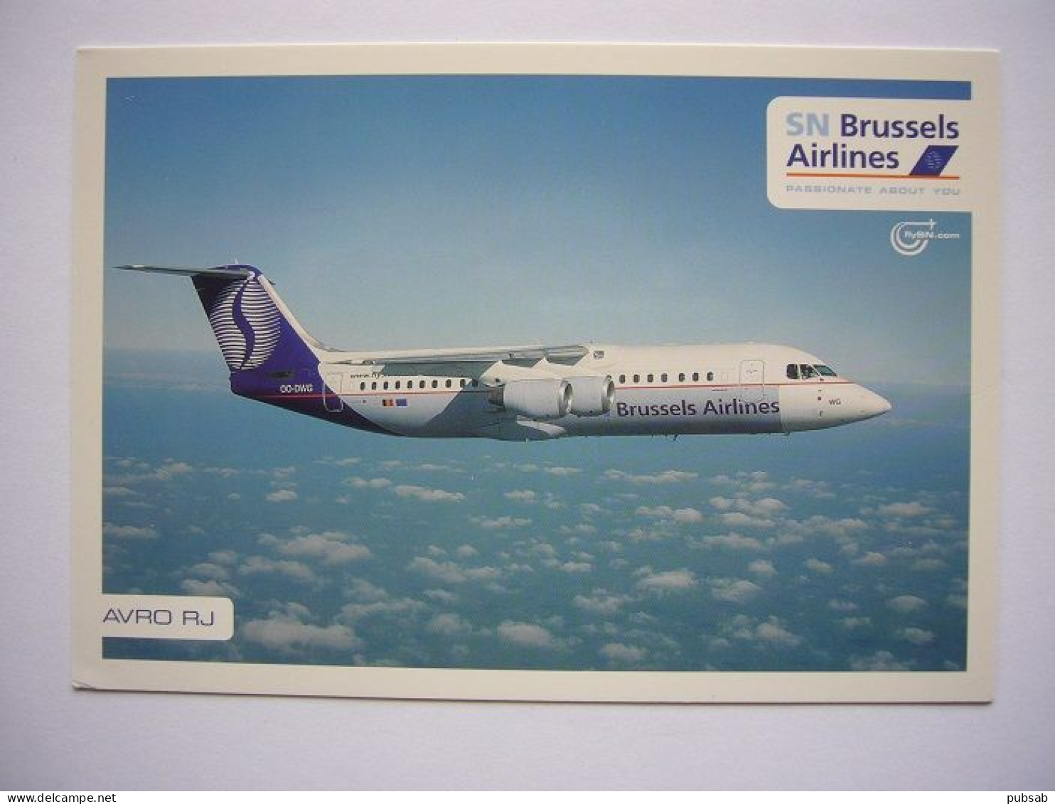 Avion / Airplane / SN BRUSSELS AIRLINES / Avro RJ / Airline Issue - 1946-....: Ere Moderne