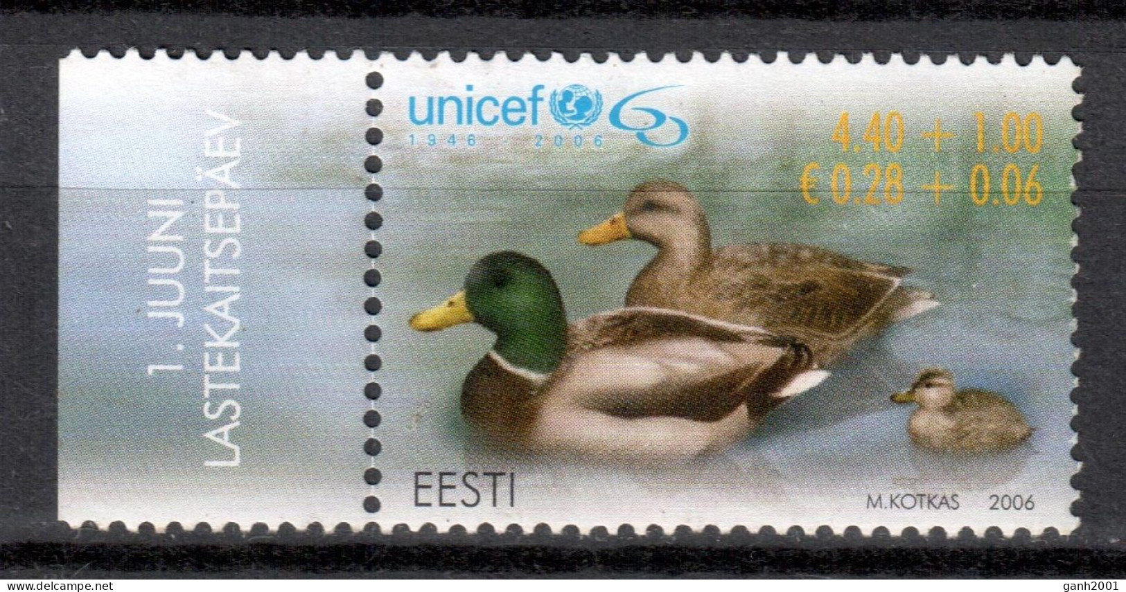 Estonia 2006 / Birds · UNICEF MNH Vögel Aves Uccelli Oiseaux / Cu21859  34-7 - Andere & Zonder Classificatie