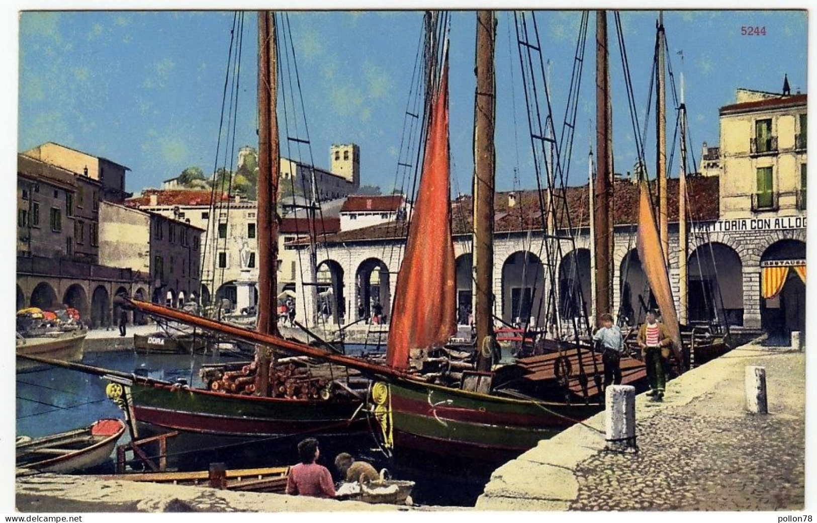 LAGO DI GARDA - DESENZANO - IL PORTO - BRESCIA - BARCHE - Vedi Retro - Formato Piccolo - Brescia