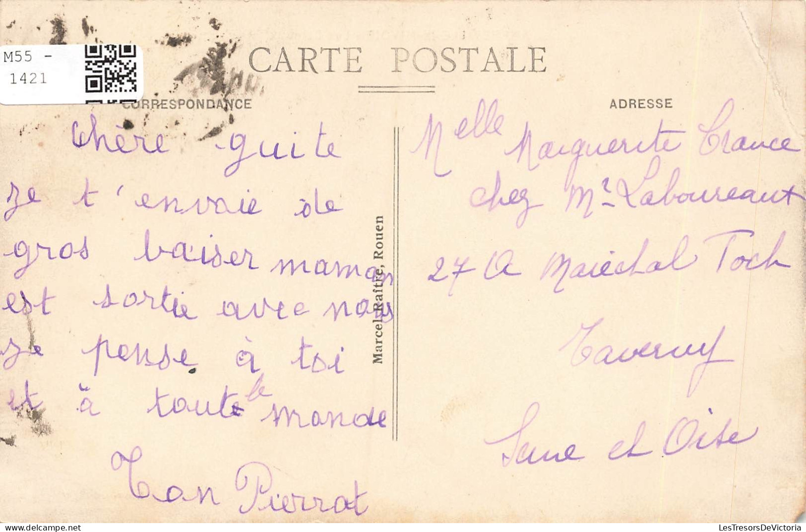 FRANCE - Amfreville La Mivoie - Vue Sur Les Coteaux - Vue Générale - Carte Postale Ancienne - Rouen