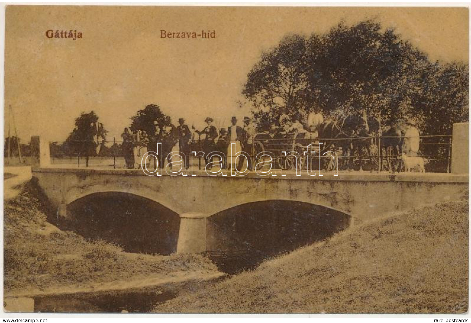 Gataia 1912 - Barzava River Bridge - Roemenië