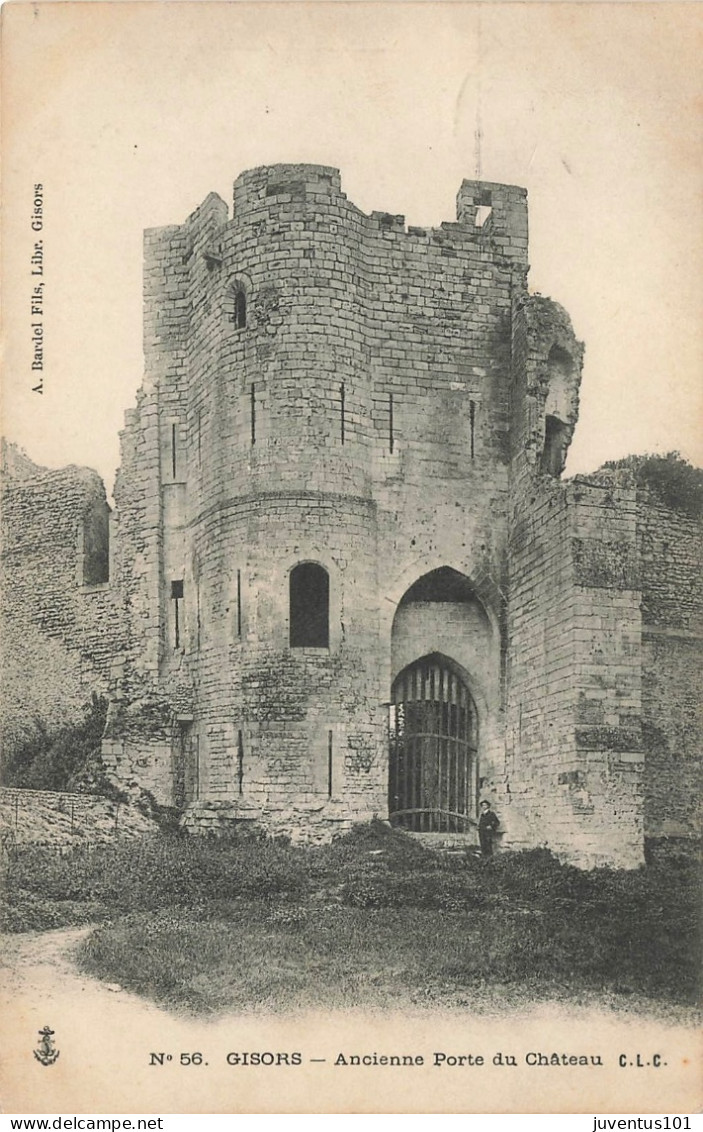 CPA Gisors-Ancienne Porte Du Château-56-Timbre     L2868 - Gisors