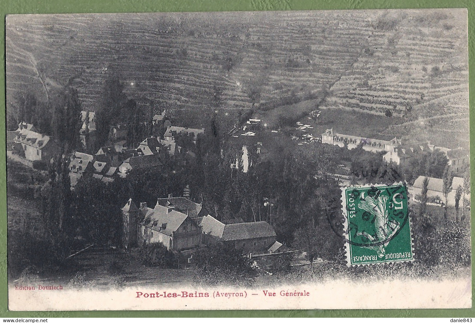 CPA  - AVEYRON - PONT LES BAINS - VUE GÉNÉRALE - - Other & Unclassified