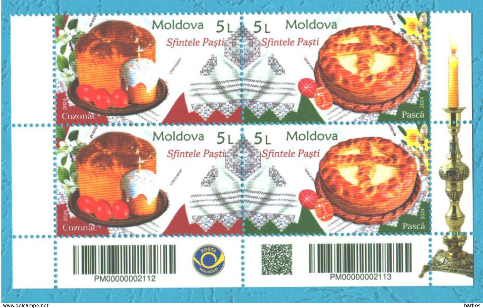 Moldova , 2024 Holy Easter , 2 Set, MNH - Moldavie