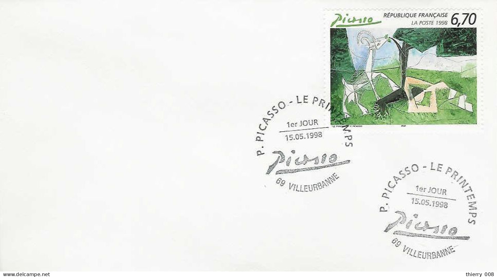 3162  Premier Jour  Picasso  Le Printemps  Villeurbanne  69  Rhone  15 Mai 1998 - 1990-1999