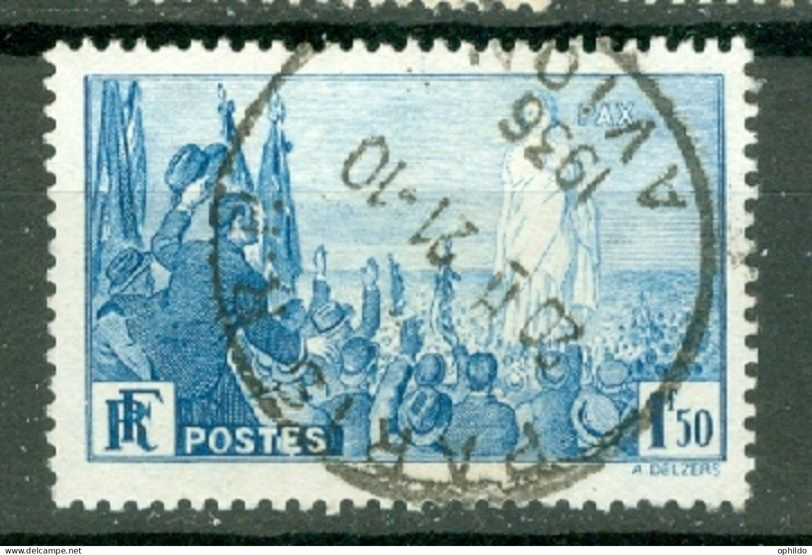 France Yv 328 Ob TB  - Usati