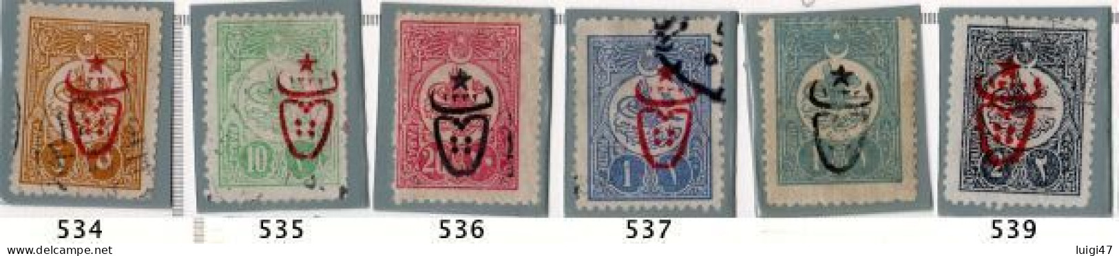 1917 - Impero Ottomano N° 534/539 - Used Stamps