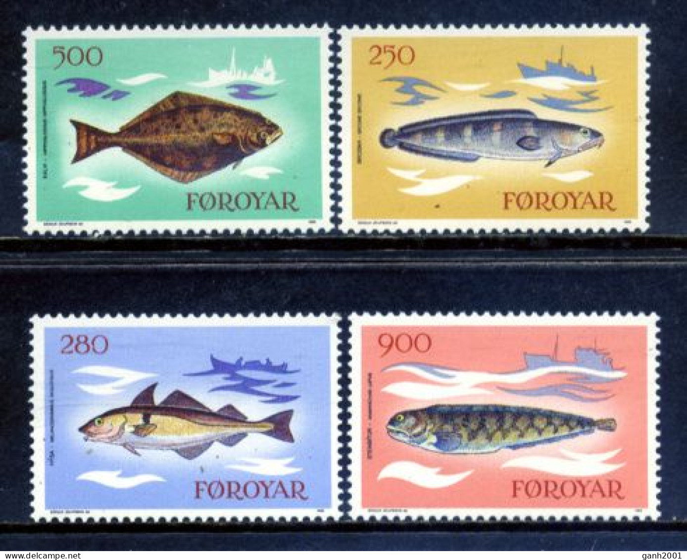 Feroe Is. 1983 Faroe / Fishes MNH Fische Poisson Peces / Gv37  38-36 - Fische