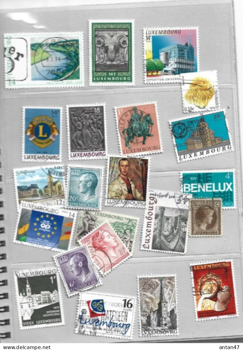 Lot De125 Timbres LUXEMBOURG - Altri & Non Classificati