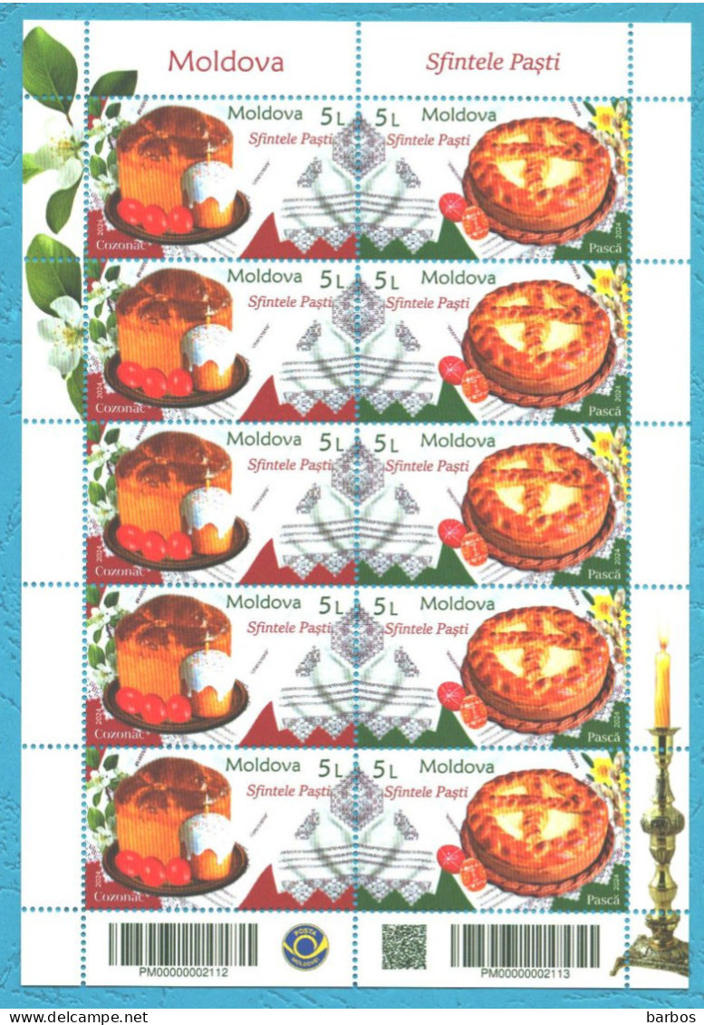 Moldova , 2024 , Holy Easter , Sheetlet, MNH - Moldavië