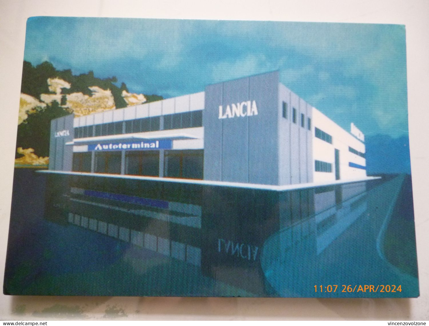 Cartolina Viaggiata "Concessionaria AUTOTERMINAL - LANCIA Agnano ( NA )" 1988 - Publicité