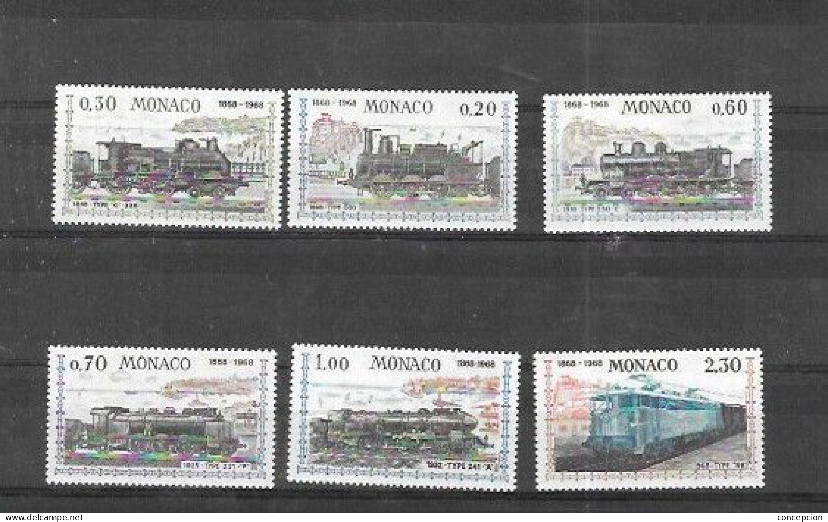 MONACO Nº 752 AL 757 - Trenes