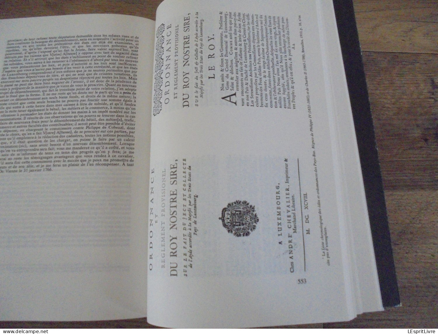 L'ABROGATION DES PRIVILEGES FISCAUX CadastreThérésien Dûché de Luxembourg 1684 1774 Régionalisme Ardenne Histoire