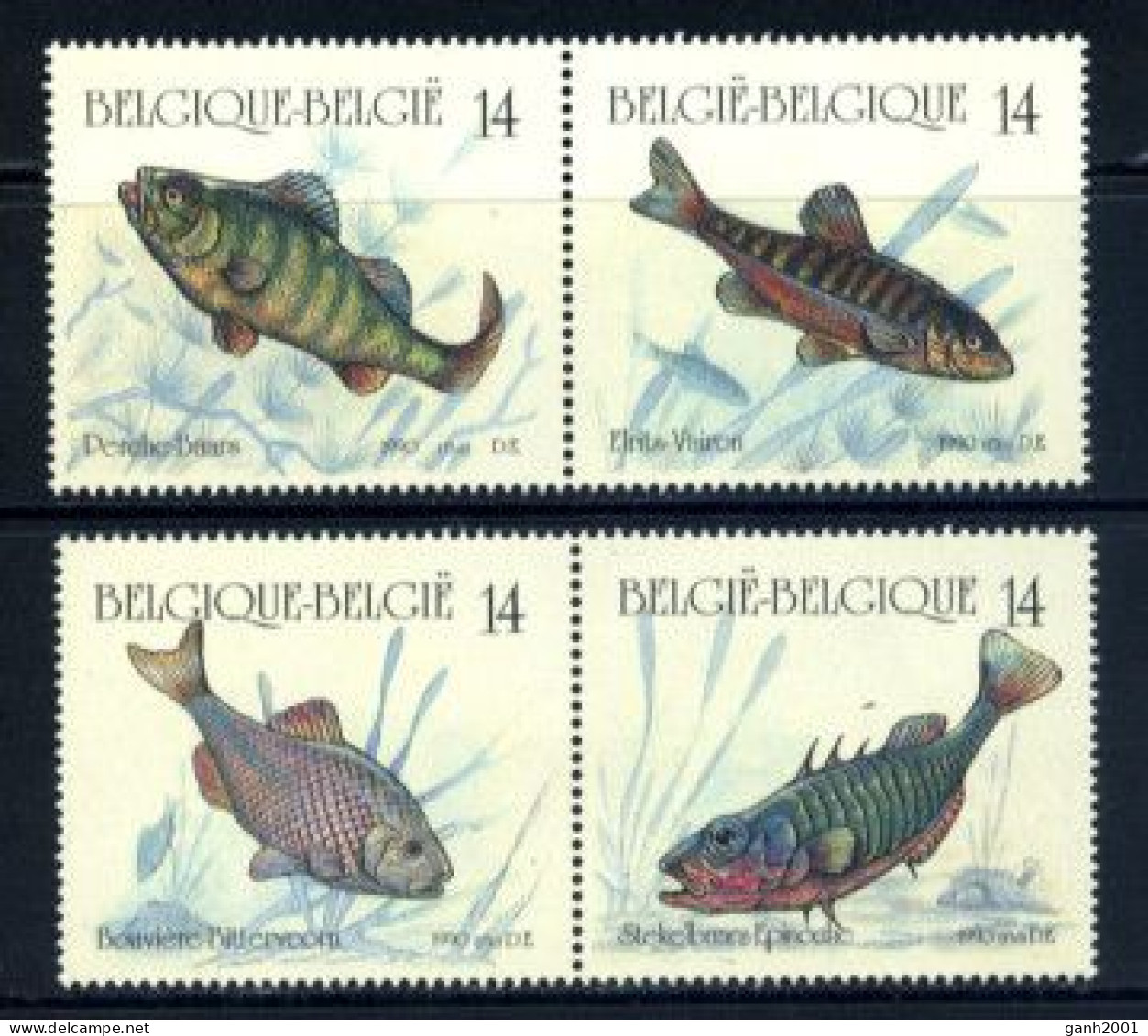 Belgium 1990 Bélgica / Fish Fishes MNH Fische Peces Poisson / 0419  38-30 - Fishes