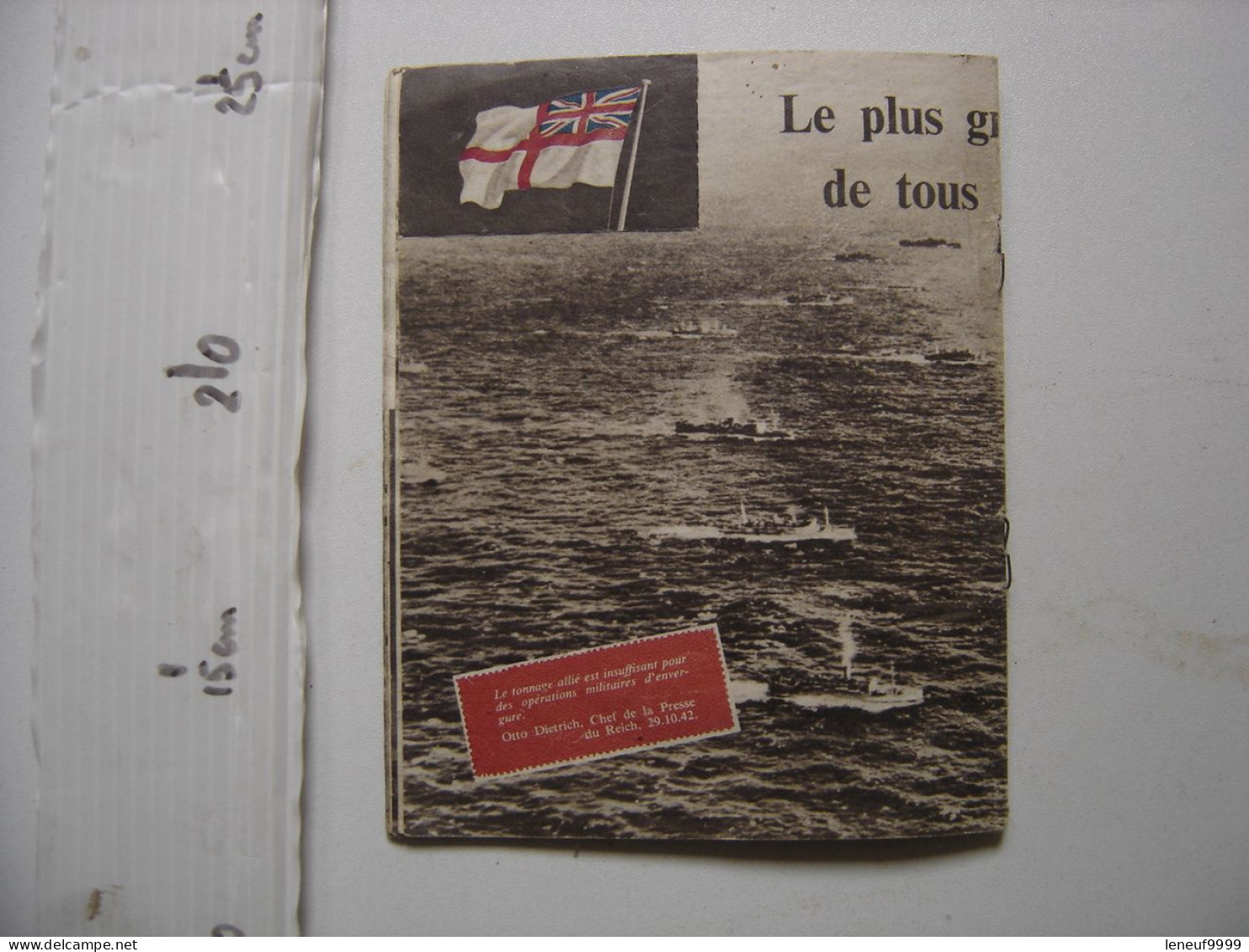 WW2 Flugblatt Tract Propagande Guerre Propaganda Leaflet WWII + Grand Convoi - 1939-45