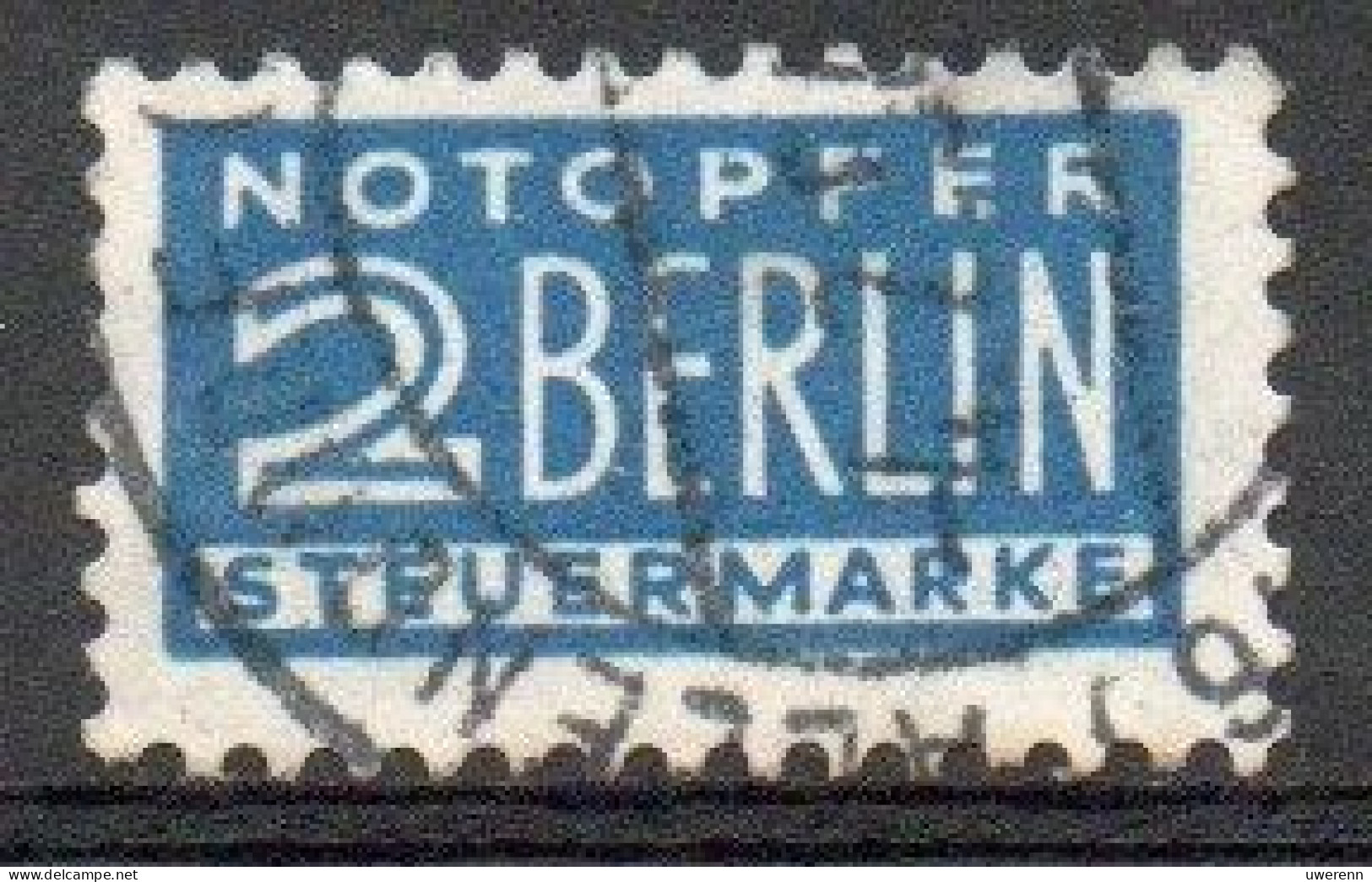 BRD 1950. Notopfer Berlin, Mi 6Z, Gestempelt - Usados