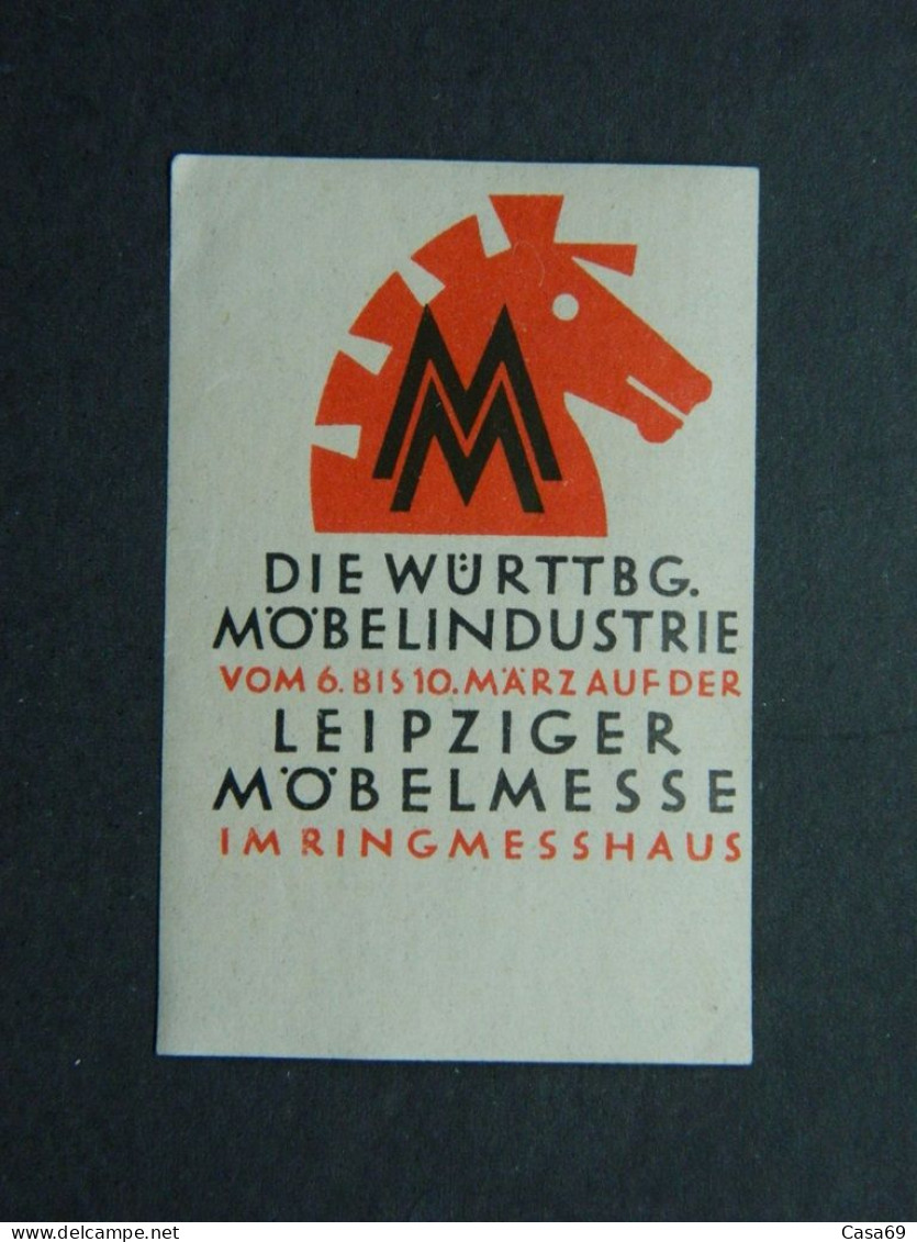 Reklamemarke Die Württemberger Möbelindustrie Auf Der Leipziger Möbelmesse - Erinofilia