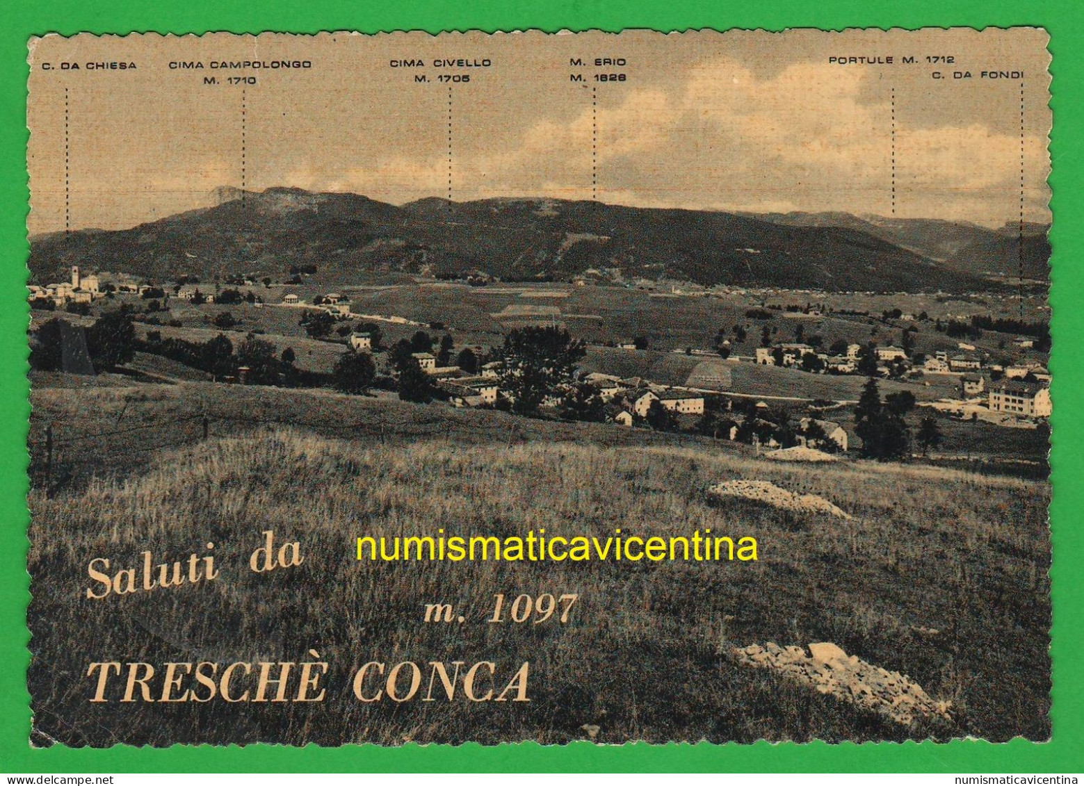 Trescè Conca Asiago  Cpa  1964 Panorama - Vicenza