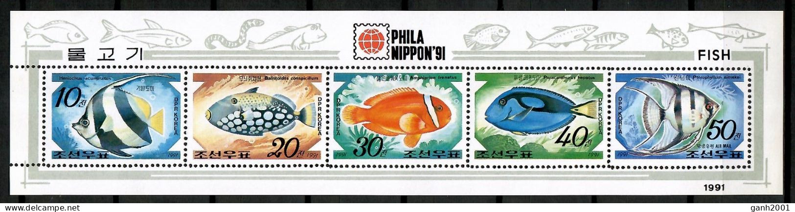 Korea 1991 Corea / Fish Fishes MNH Fische Peces Poissons / Cu12510  41-37 - Fishes